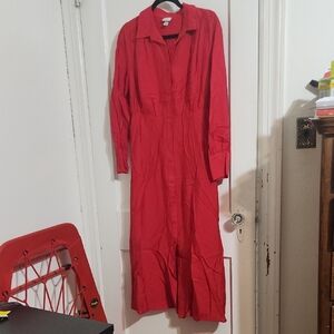 a new day Red Long Sleeve Dress